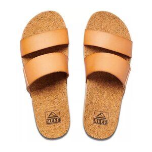 Reef Women’s Size 11 Cushion Vista Hi  Slip-on Sandal Natural Brown NWOB